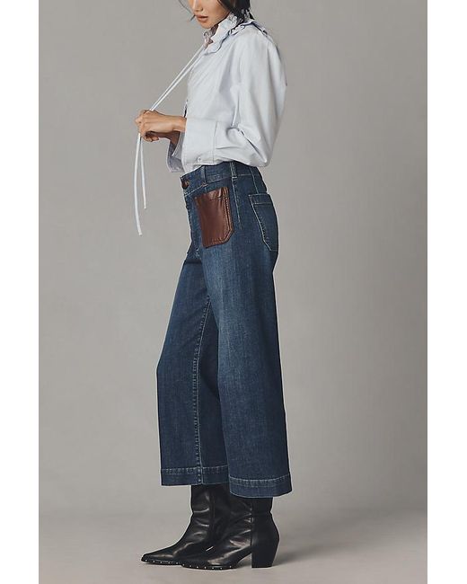 Maeve Gray The Colette Crop High-Rise Jeans By