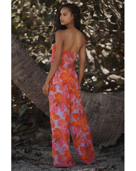 Hutch Pink Nixie Strapless Cover-Up Top