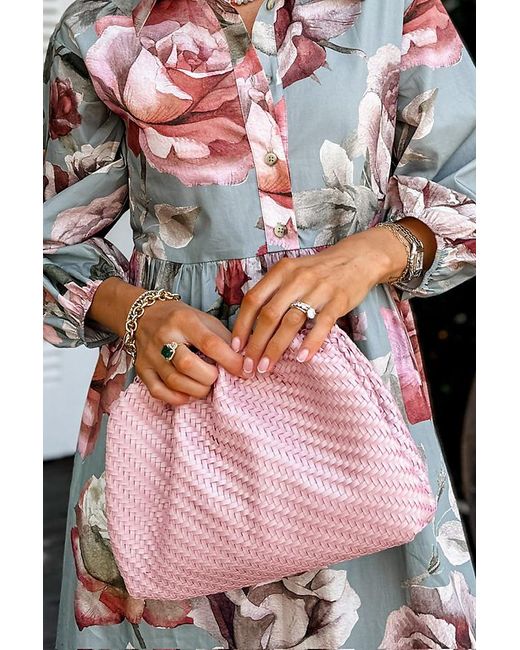 By Anthropologie Pink Loverly X Anthropologie The Frankie Clutch: Faux Leather Edition