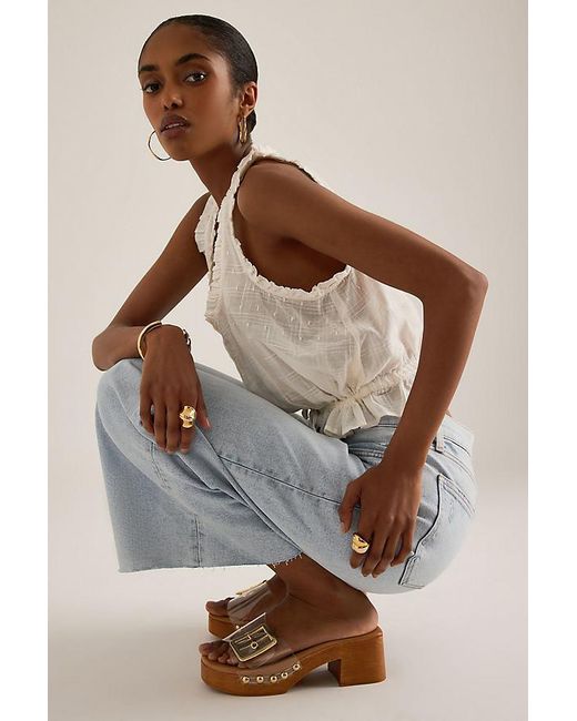 Pistola Blue Lana Crop Wide-Leg Jeans