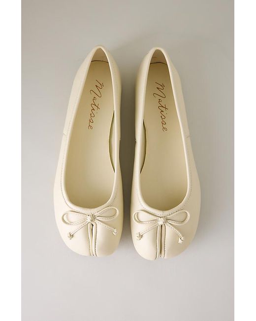 Matisse Natural Mason Split-Toe Ballet Flats