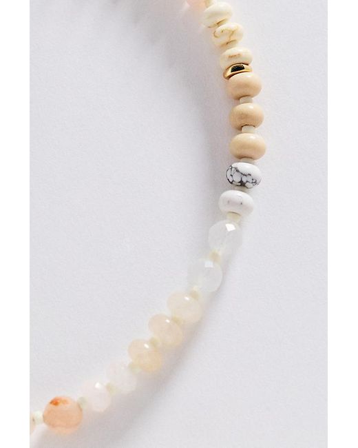 Anthropologie White Stone Necklace
