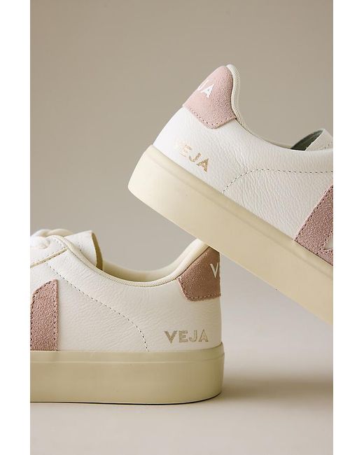 Veja Gray Campo Leather Trainers