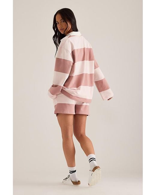 4th & Reckless Natural Hailey Stripe Shorts
