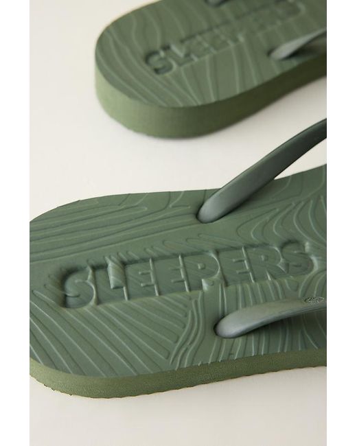 Sleeper Green Tapered Flip Flops