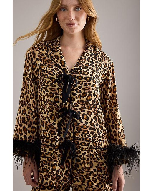 Sleeper Natural Bow Long Pyjama Set