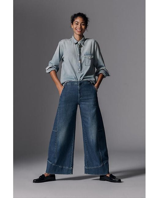 Pilcro Gray Full Curve High-Rise Barrel Jeans