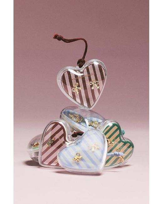 By Anthropologie Metallic Heart Icon Stud Earrings