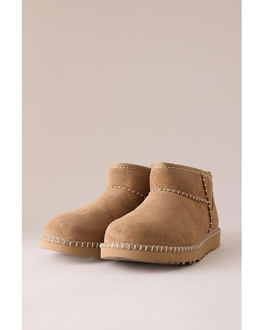 Ugg Natural Stitch Classic Ultra Mini Boot