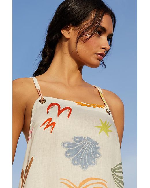 Celandine Daniella Manini X Linen Blend Halter Mini Dress in Green | Lyst UK Celandine Daniella Manini X Linen Blend Halter Mini Dress in Green | Lyst UK
