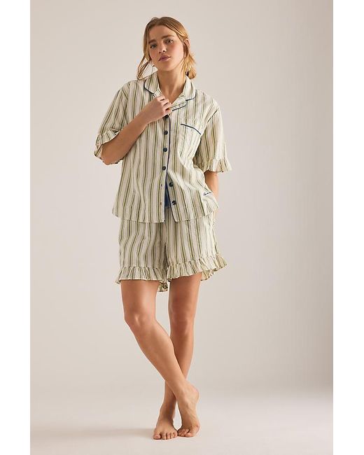 TBCo Natural Stripe Short Pyjama Set