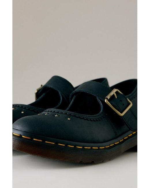 Dr. Martens Black Flower Mary Janes