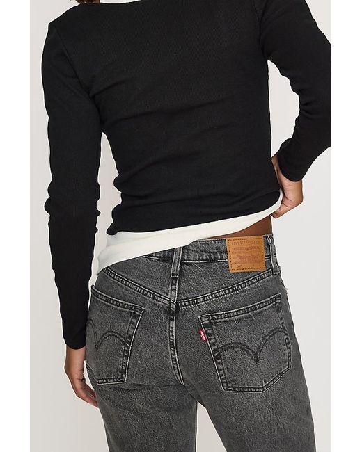 Levi's Black 501 Original Straight Jeans