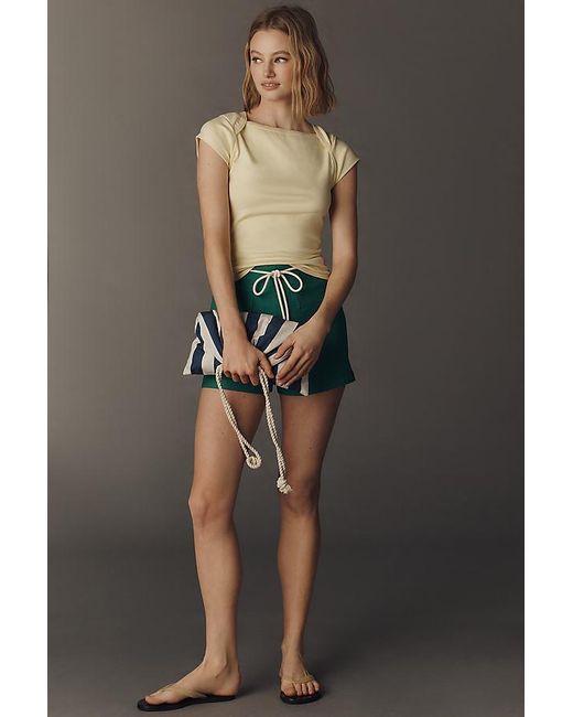 Maeve Green The Provence Cap-Sleeve T-Shirt