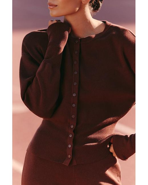 Daily Practice Brown Shuffle Step Cardigan