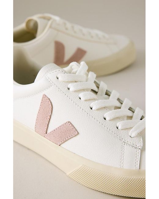 Veja Gray Campo Leather Trainers