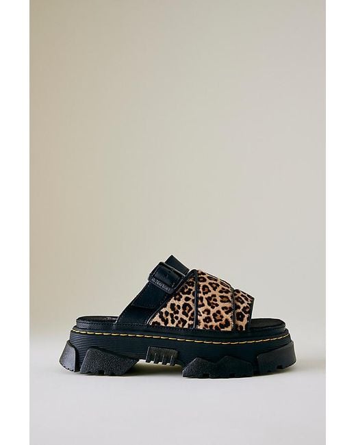 Dr. Martens☆Mattison Leather Slide Sandals サンダル【UK発】 Dr. Martens Mattison Leather Slide Sandals in Black | Lyst UK