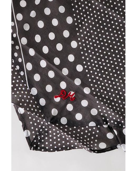 Damson Madder Brown Polka Dot Headscarf