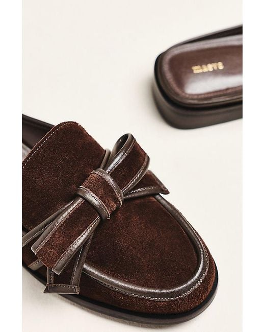 Maeve Black 3D Bow Loafer Slides