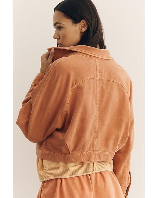 Pilcro Brown Dolman Regenerative Cotton Denim Jacket