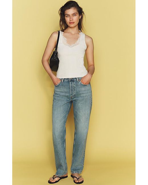 Maeve Natural Lace V-Neck Tank Top