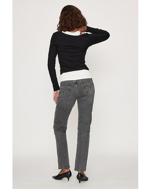 Levi's Black 501 Original Straight Jeans