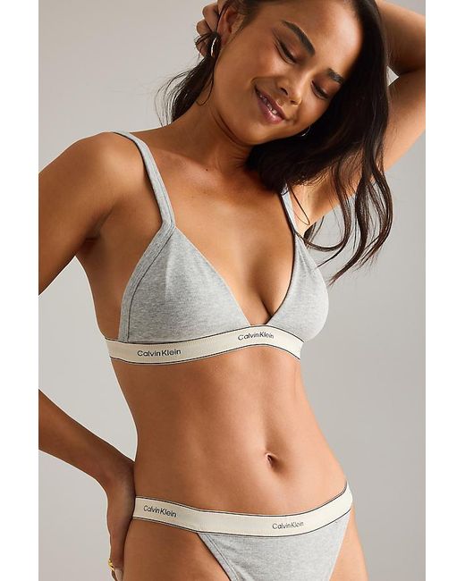 Calvin Klein Brown Heritage Triangle Bralette