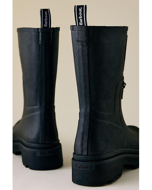 Barbour Black Devlin Mid Welly
