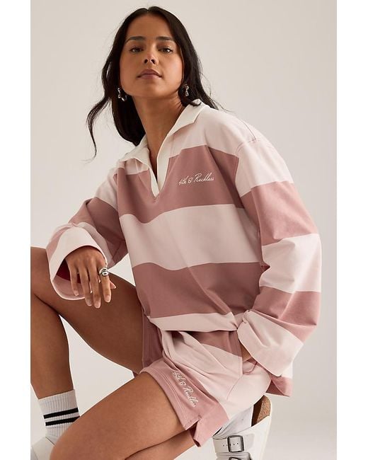 4th & Reckless Natural Hailey Stripe Shorts