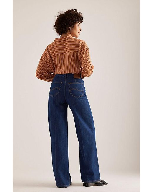 Lee Jeans Blue Stella High-Rise A-Line Jeans