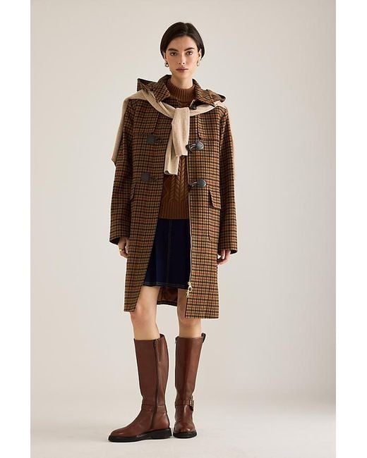 Barbour Natural Melody Check Duffle Coat