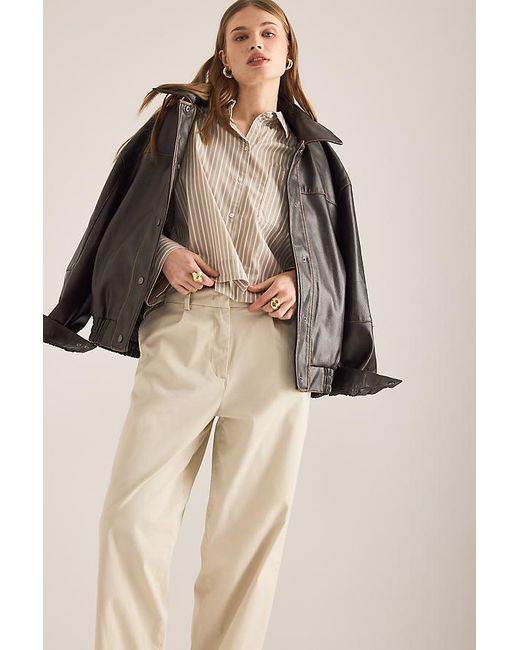SELECTED Natural Millie Barrel Trousers