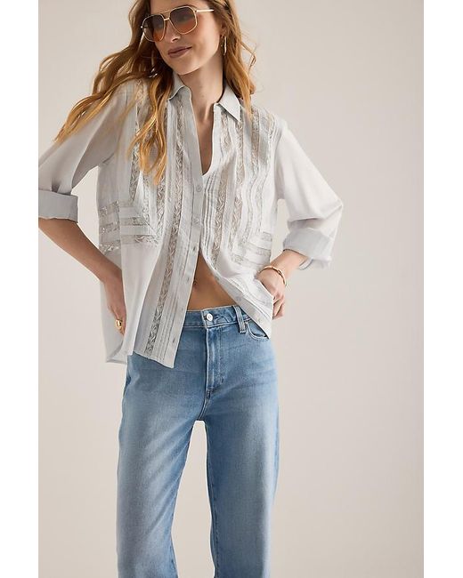 PAIGE Blue Mason Ankle Straight-Leg Jeans
