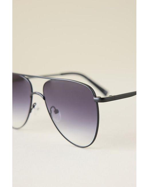 Le Specs Natural The Duke Aviator Sunglasses