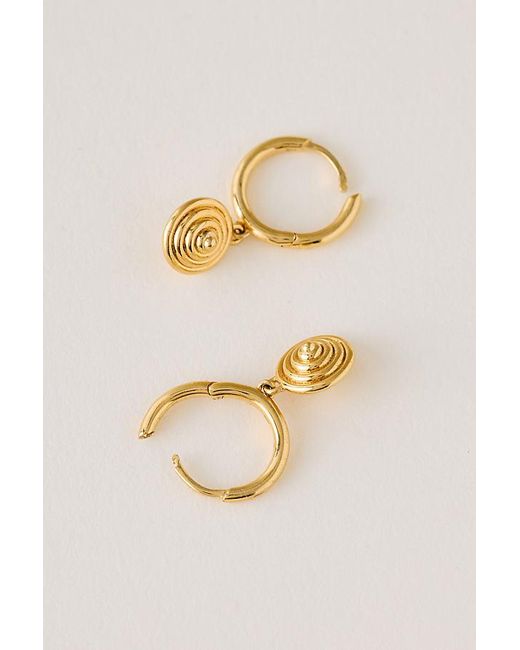 Rachel Jackson Metallic Evolve Cone Huggie Hoop Earrings