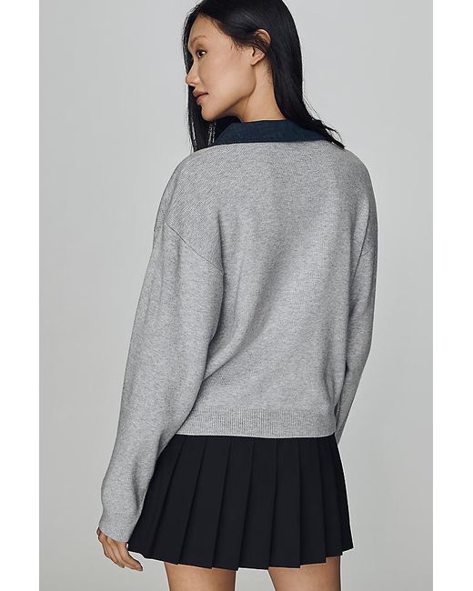 Maeve Gray Collared Jumper