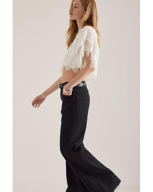 Pilcro Blue The Rylan High-Rise Flare Jeans By