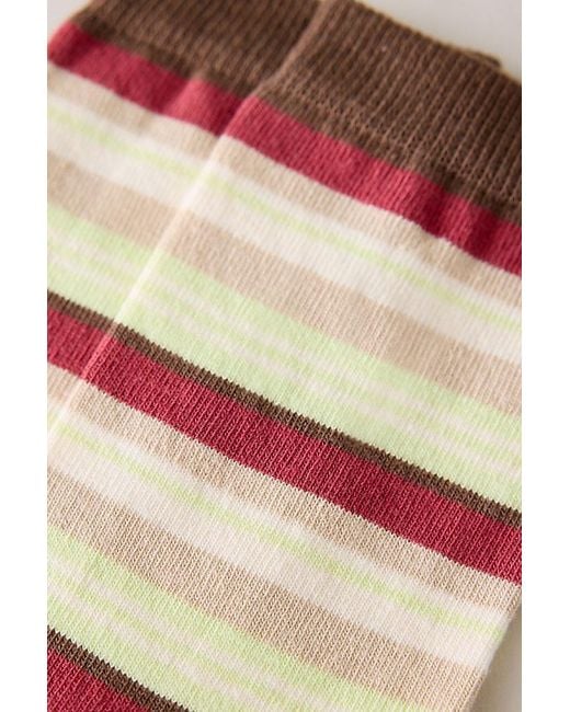 By Anthropologie Multicolor Multi Stripe Knit Trouser Socks