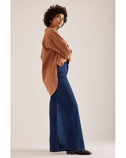 Lee Jeans Blue Stella High-Rise A-Line Jeans