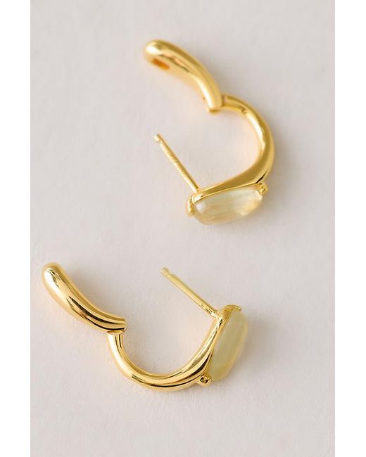Pdpaola Metallic Plated Isla Hoop Earrings