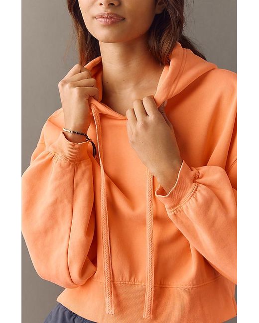 Daily Practice Orange Drawstring Hoodie