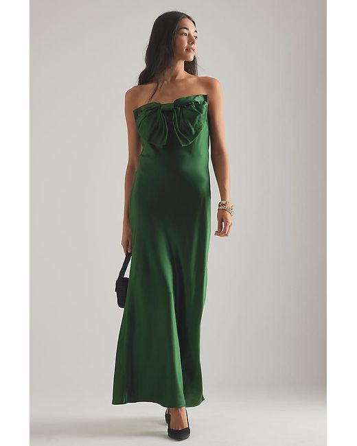 anthropologie green slip dress Pistachio Green Cape Lindy Dress main image 1