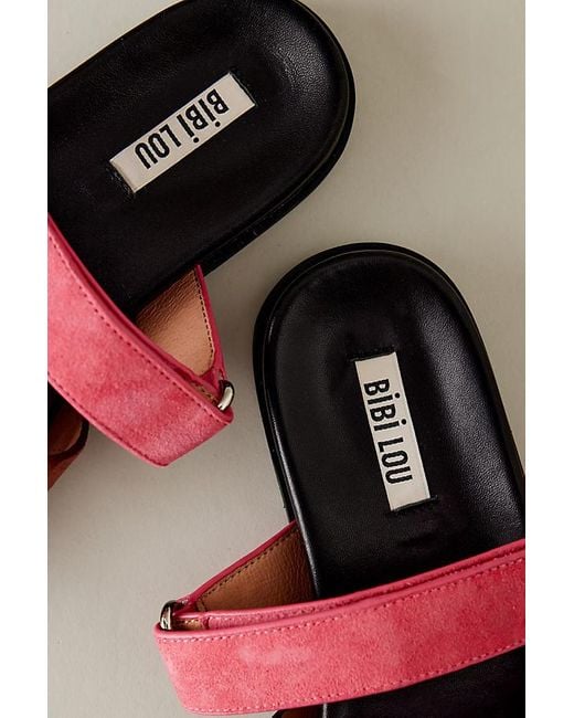 Bibi Lou Brown Mindy Cutout Slide Sandals
