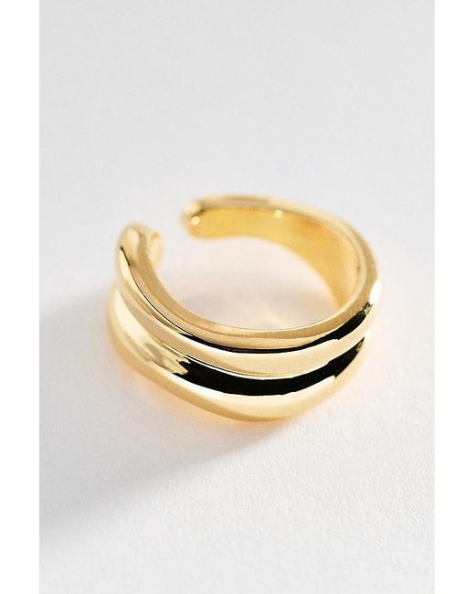 By Anthropologie Green Mod Metal Stacking Ring