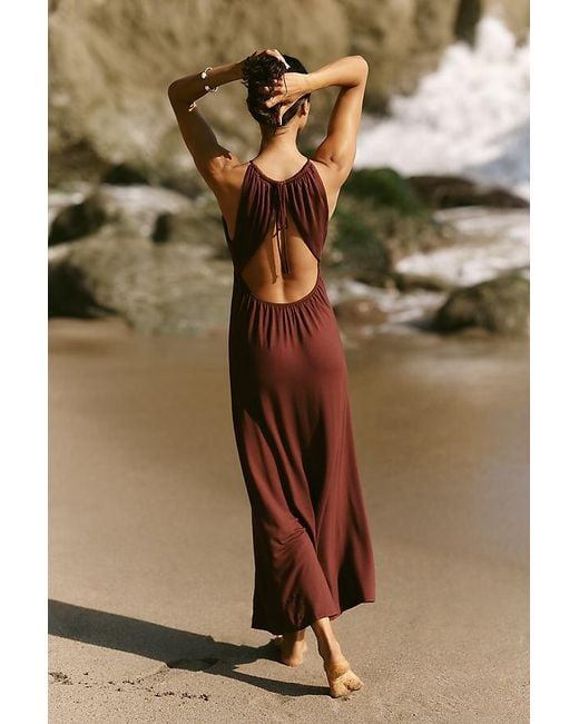Celandine Natural Knit Halter Dress