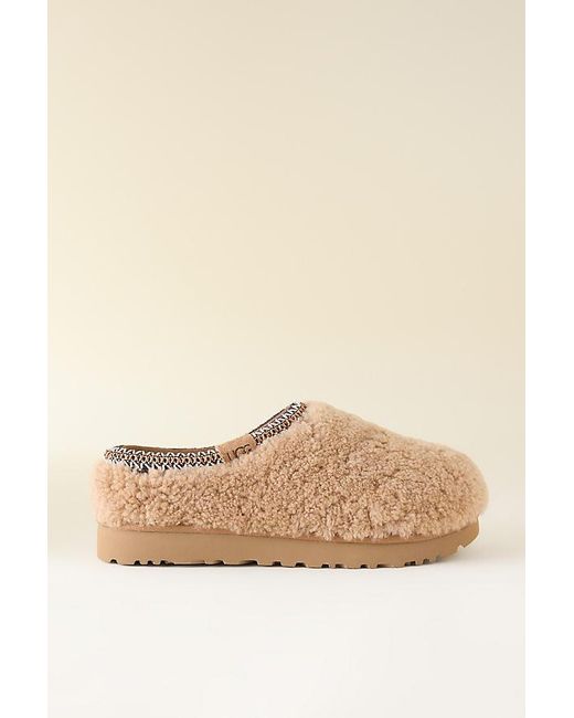 Ugg Natural Tasman Maxi Curly Slippers