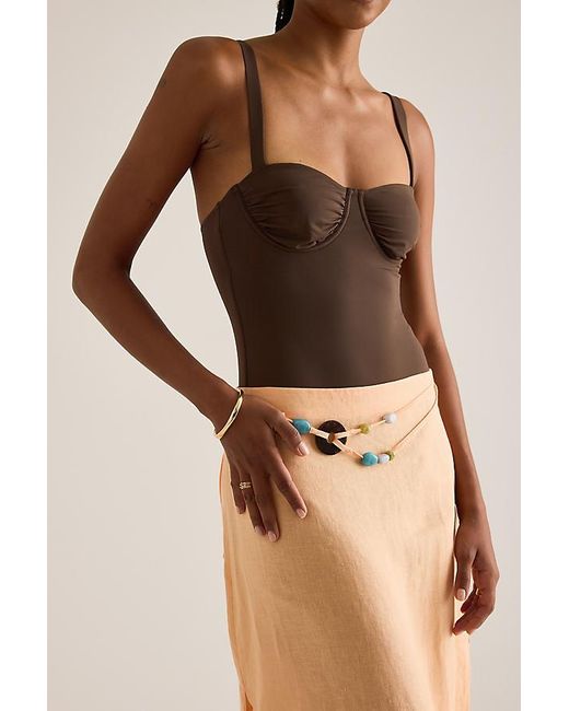 Jets by Jessika Allen Natural Linen Maxi Skirt