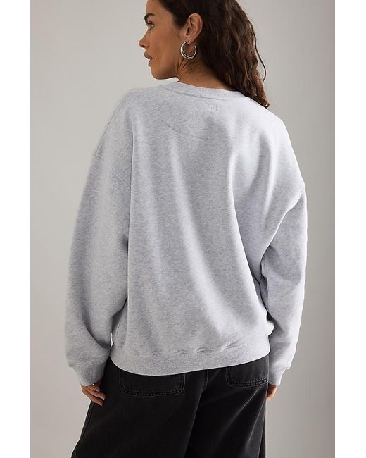 4th & Reckless Gray Fourth Script Slogan Sweatshirt