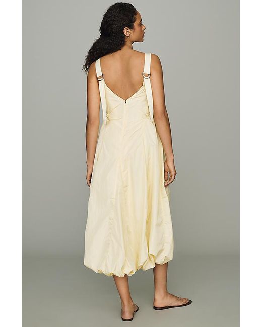 Daily Practice Natural Bubble-Hem Midi Dress