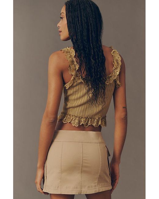 Maeve Brown Cargo Skort